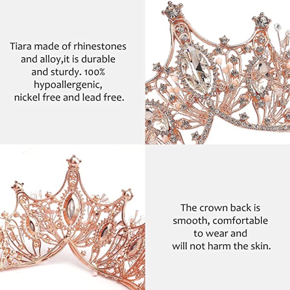 Wedding Crown Tiara - Picture 8 of 16